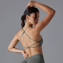 Load image into Gallery viewer, Cross US back tight high elastic sports underwear yoga clothing running fitness yoga bra female (3)