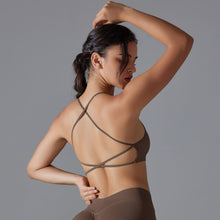 Load image into Gallery viewer, Cross US back tight high elastic sports underwear yoga clothing running fitness yoga bra female (6)