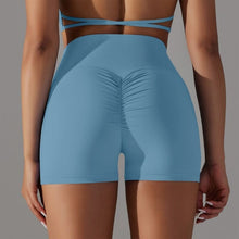Load image into Gallery viewer, Double-Sided Nylon Brushed Cross V Waist Pocket Yoga Shorts Running Fitness Three-Point Pants for Women2 (5)