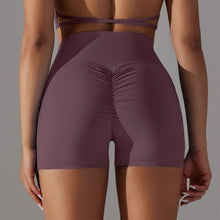 Load image into Gallery viewer, Double-Sided Nylon Brushed Cross V Waist Pocket Yoga Shorts Running Fitness Three-Point Pants for Women2 (6)