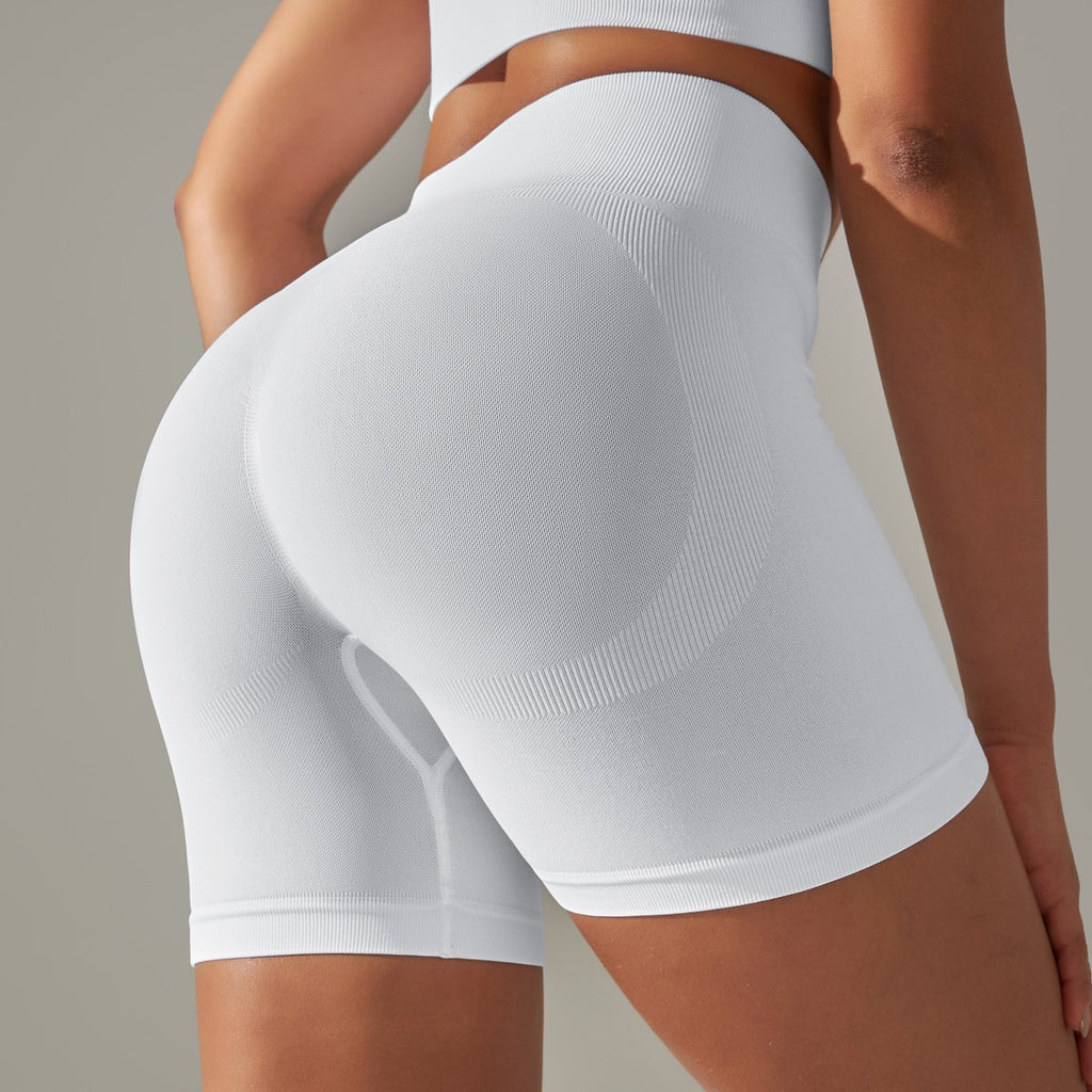 Europe and the United States solid color beauty back high elastic running sports fitness yoga pants female (6)