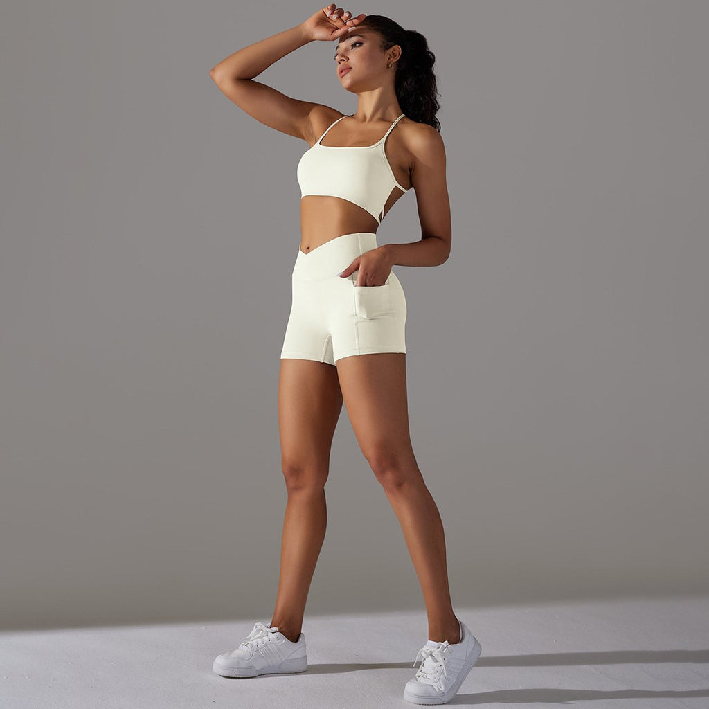 Naked Feel Yoga Set Shorts Women Fitness Suit for Sports Sets Gym Wear Workout Clothes for Woman Sportswear Sport Outfit Ladies (2)