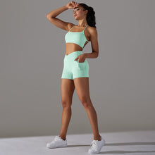 Load image into Gallery viewer, Naked Feel Yoga Set Shorts Women Fitness Suit for Sports Sets Gym Wear Workout Clothes for Woman Sportswear Sport Outfit Ladies (3)
