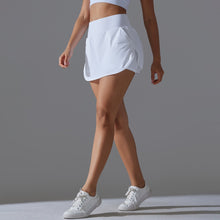 Load image into Gallery viewer, New Cool Feeling Sunscreen Tennis Skirt High Waist Tight Skinny Fake Two Piece Skirt Pants Women Back Waist Pocket Sports Yoga Skirt (9)