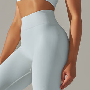 Solid Color High Elastic Beauty Back Sports Fitness Yoga Pants (22)