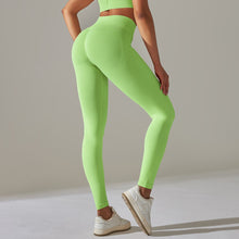 Load image into Gallery viewer, Solid Color High Elastic Beauty Back Sports Fitness Yoga Pants (7)