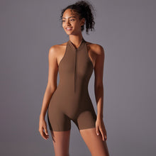 Load image into Gallery viewer, Solid Color High Intensity Nude Feeling Skinny Bodysuit Yoga and Running Fitness Clothing for Women2 (4)