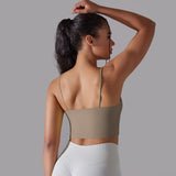 Load image into Gallery viewer, Women&#8217;s Yoga Camisole Bra Padded Push Up Workout Tank Top Gym Vest Naked-Feel Sports Bra2 (7)