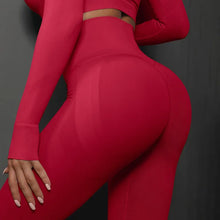 Load image into Gallery viewer, Autumn Seamless High Elastic Women‘s Yoga Pants High Waist Scrunch Butt Fitness Leggings for Women Bright red, M