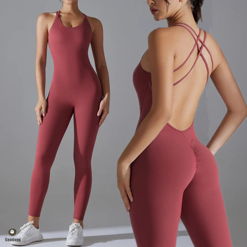 kf-S6196d075984b43f594b49ffff559268cC-Plus-Size-S-XL-Back-V-Bodysuits-Sports-Women-Gym-Rompers-Yoga-Set-Scrunch-Legging-Workout